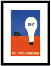 Light  Vintage Poster Fine Art Print
