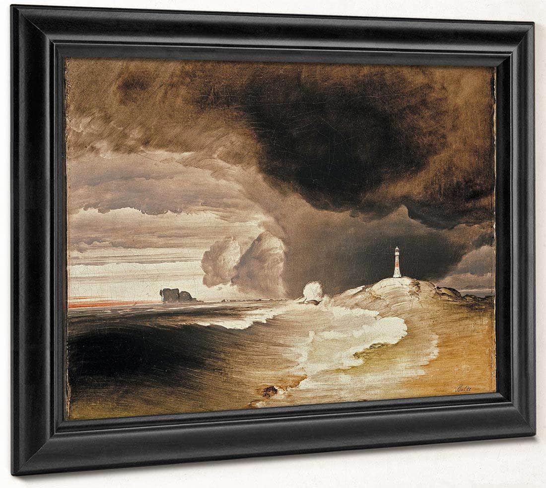 Lighthouse On The Norwegian Coast By Peder Balke Fine Art Print
