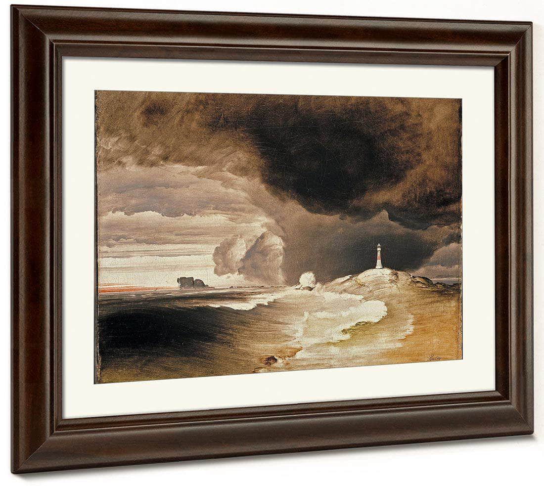 Lighthouse On The Norwegian Coast By Peder Balke Fine Art Print