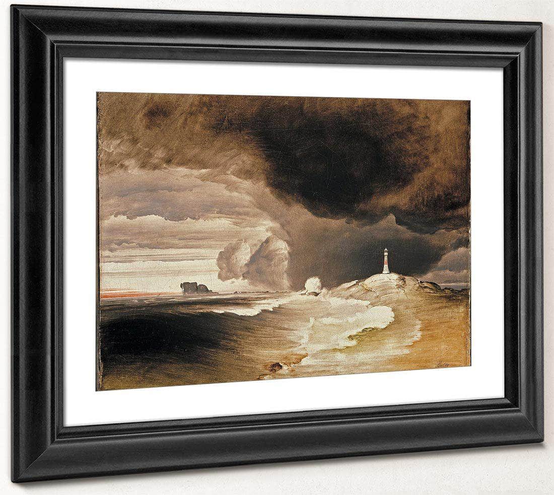 Lighthouse On The Norwegian Coast By Peder Balke Fine Art Print