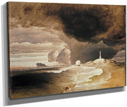 Lighthouse On The Norwegian Coast By Peder Balke Fine Art Print