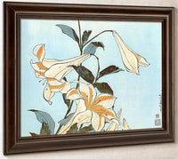 Lilies By Hokusai Fine Art Print