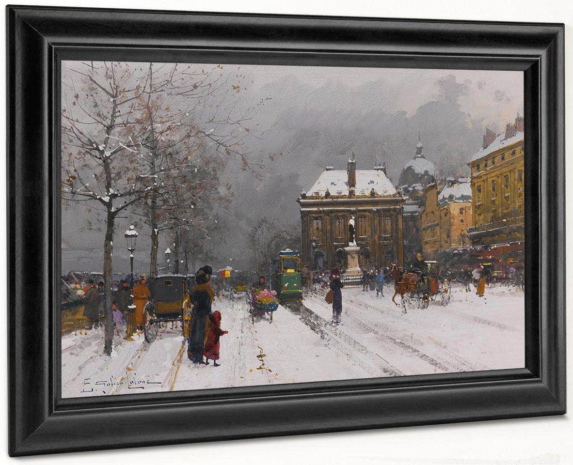 Linstitut Temps Mauvais By Eugene Galien Laloue Fine Art Print
