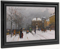 Linstitut Temps Mauvais By Eugene Galien Laloue Fine Art Print