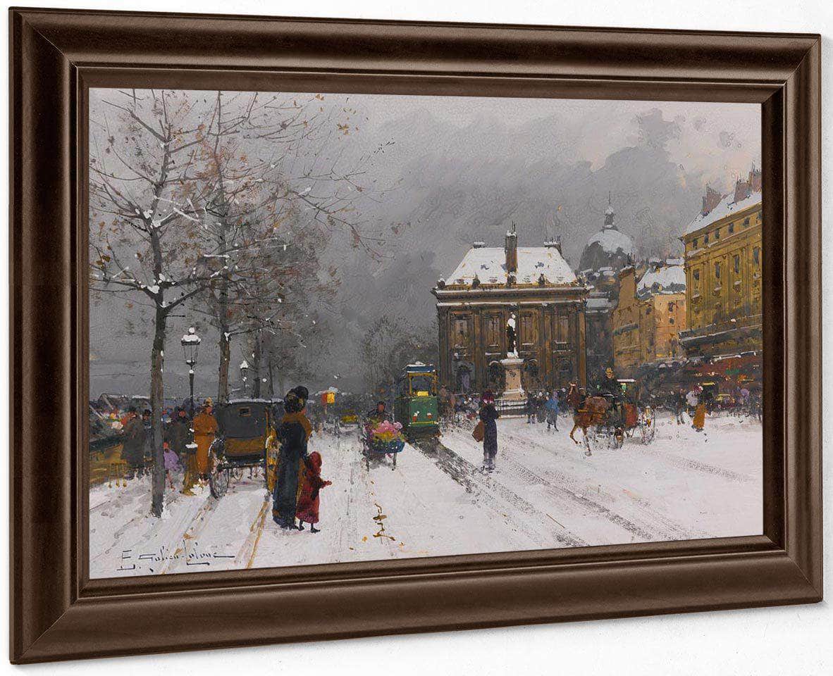 Linstitut Temps Mauvais By Eugene Galien Laloue Fine Art Print