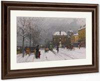 Linstitut Temps Mauvais By Eugene Galien Laloue Fine Art Print