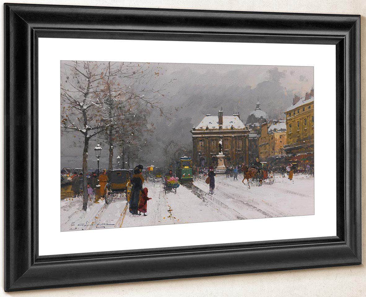 Linstitut Temps Mauvais By Eugene Galien Laloue Fine Art Print