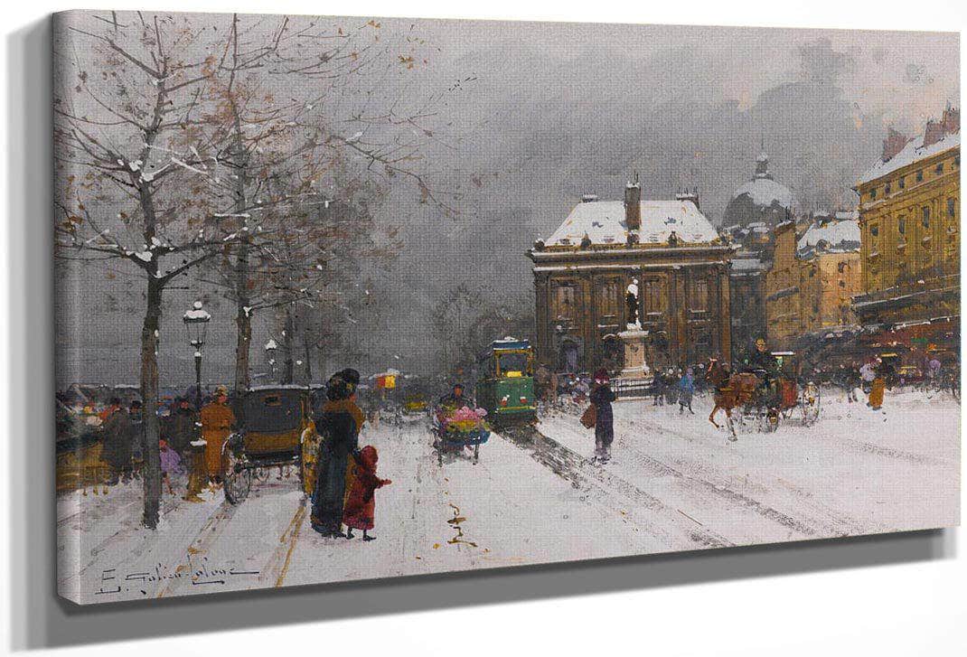 Linstitut Temps Mauvais By Eugene Galien Laloue Fine Art Print