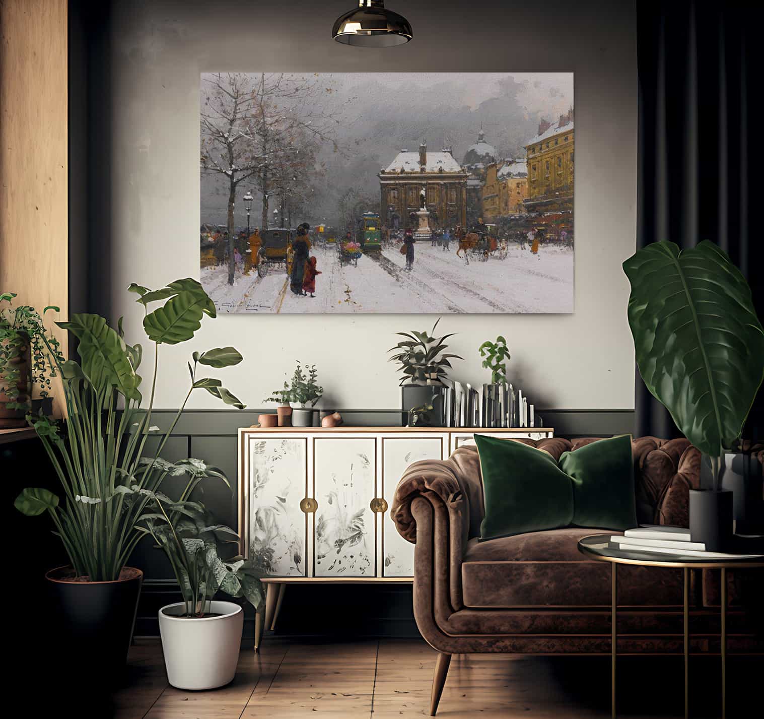 Linstitut Temps Mauvais By Eugene Galien Laloue Fine Art Print