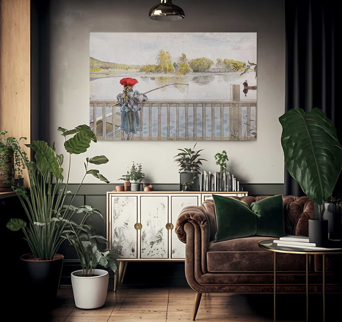 Lisbeth Metar Av  By Carl Larsson Fine Art Print