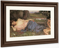 Listening To My Sweet Pipings By John Waterhouse Fine Art Print