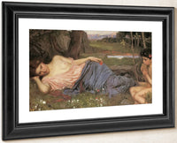 Listening To My Sweet Pipings By John Waterhouse Fine Art Print