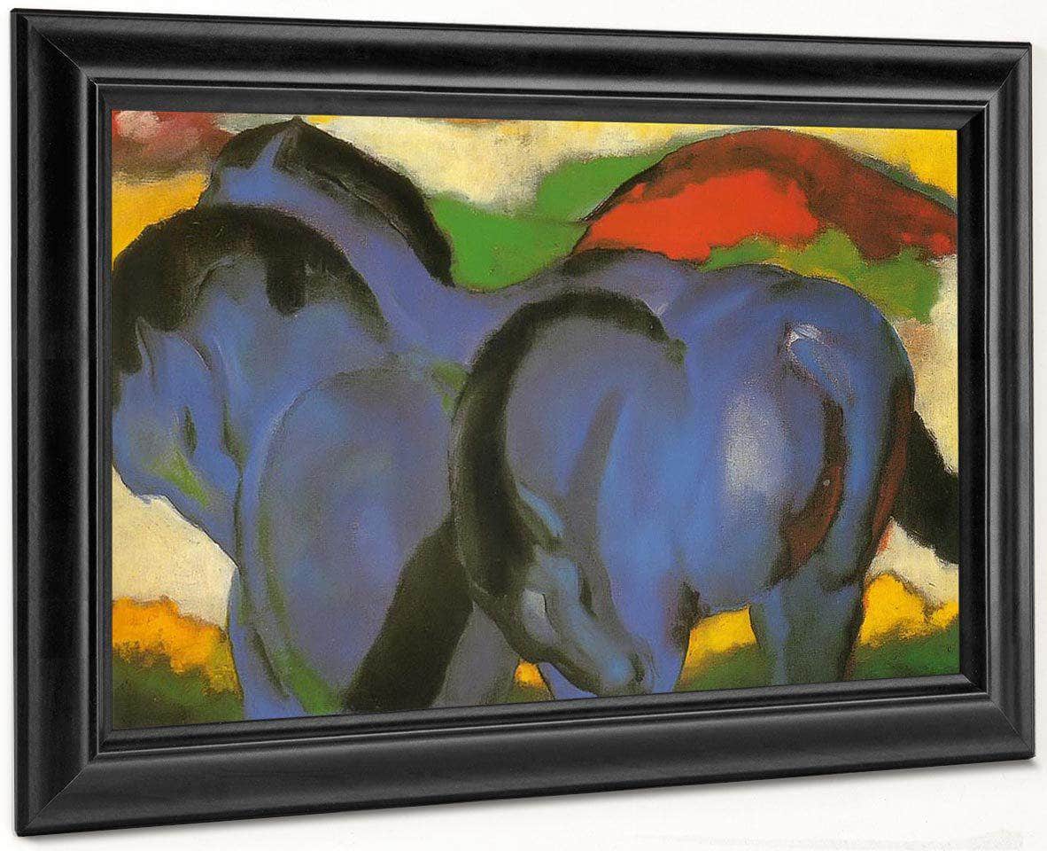Little Blue Horses By Franz Marc Fine Art Print