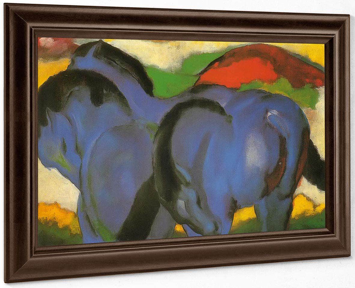 Little Blue Horses By Franz Marc Fine Art Print