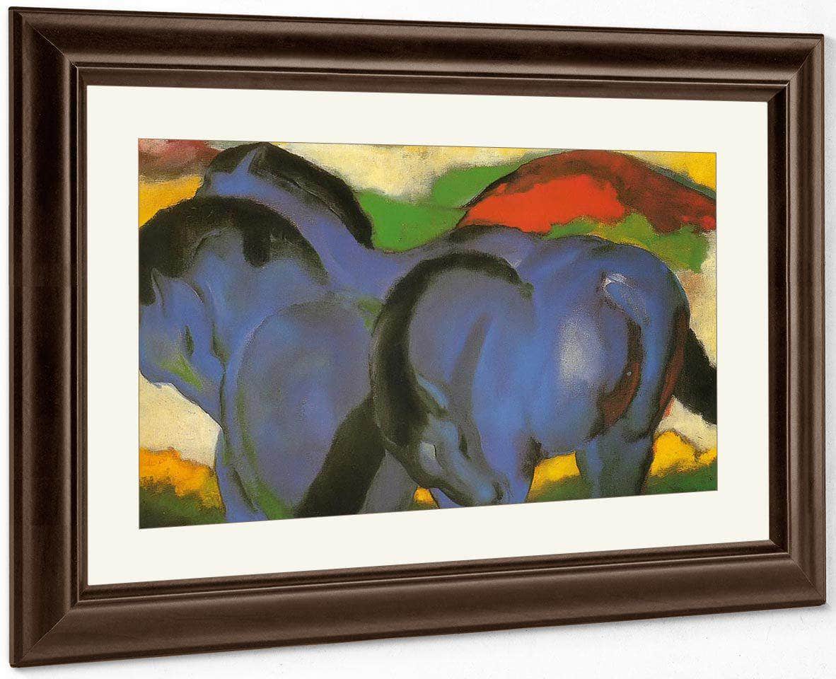 Little Blue Horses By Franz Marc Fine Art Print