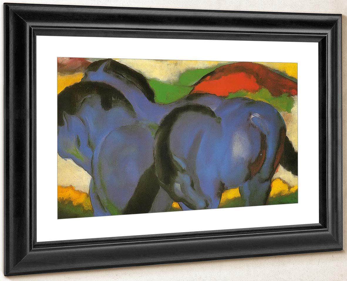Little Blue Horses By Franz Marc Fine Art Print