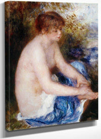 Little Blue Nude By Pierre August Renoir Fine Art Print