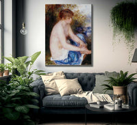 Little Blue Nude By Pierre August Renoir Fine Art Print