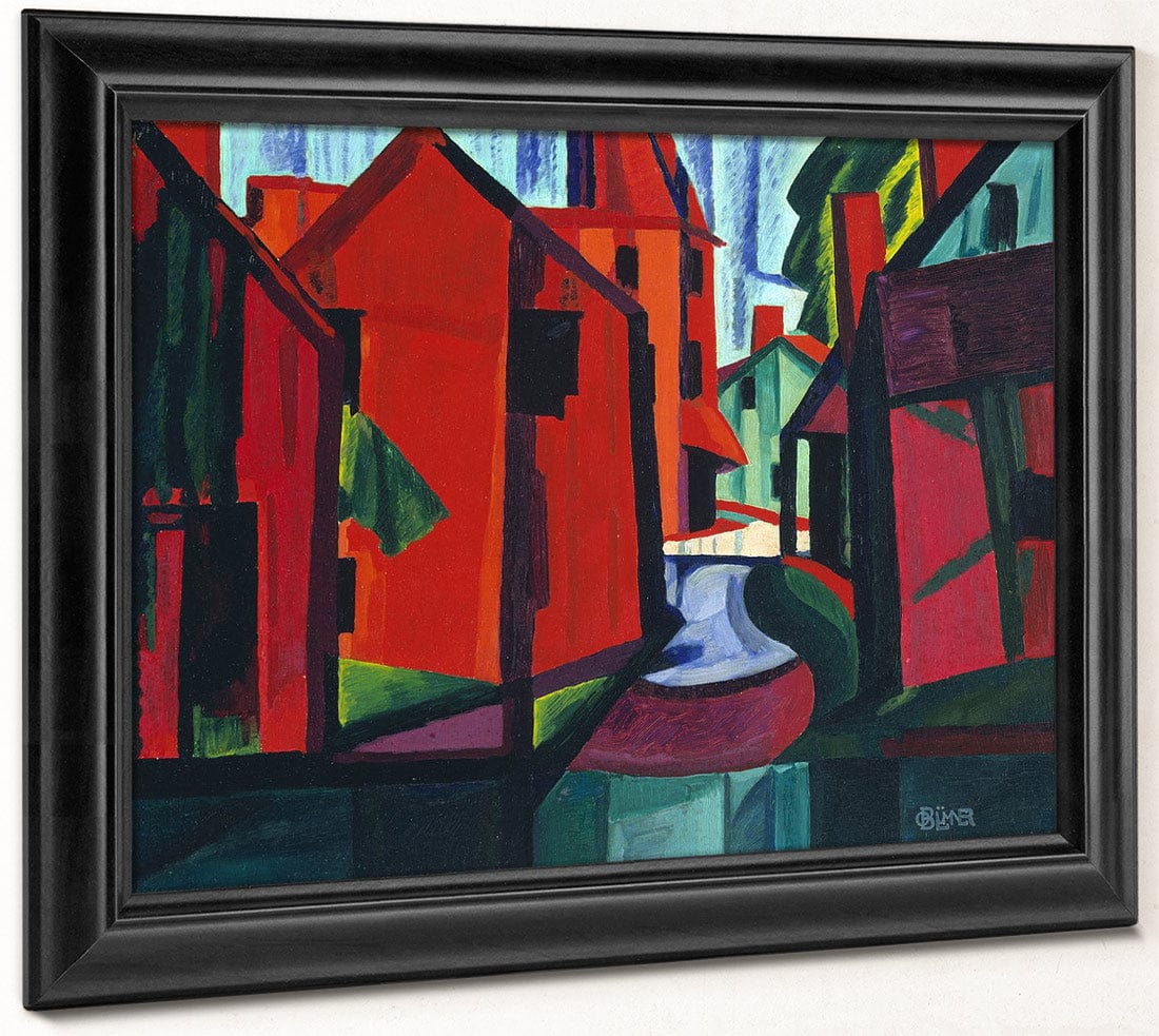 Little Falls, New Jersey By Oscar Bluemner Fine Art Print