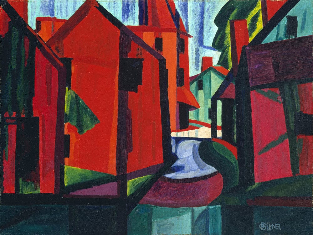 Little Falls, New Jersey By Oscar Bluemner Fine Art Print