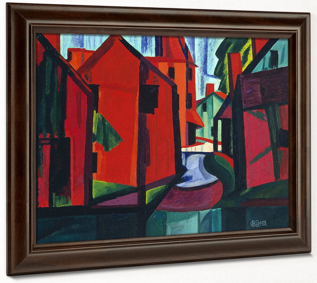 Little Falls, New Jersey By Oscar Bluemner Fine Art Print