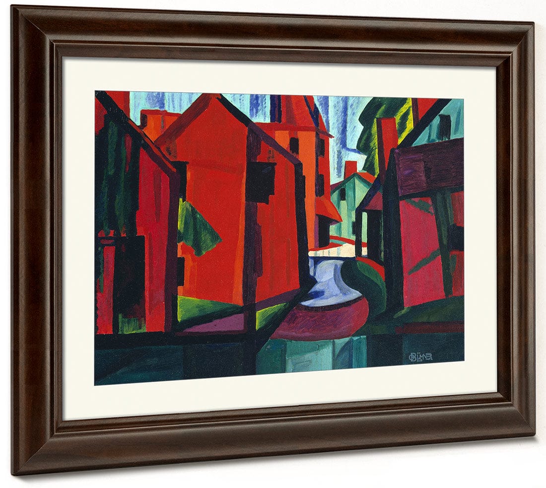 Little Falls, New Jersey By Oscar Bluemner Fine Art Print