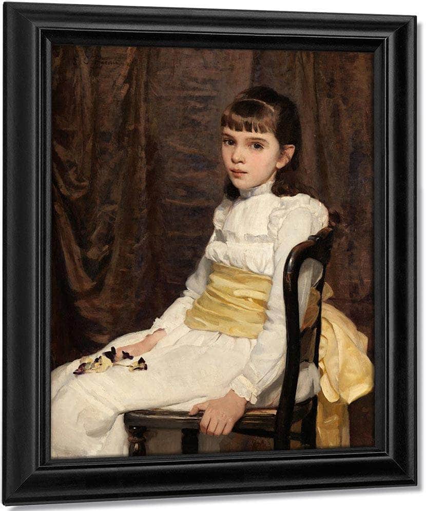Little Girl 1887 By Cecilia Beaux Fine Art Print