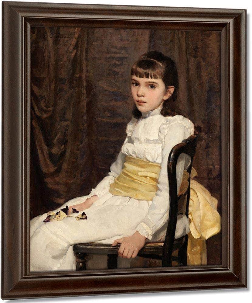 Little Girl 1887 By Cecilia Beaux Fine Art Print