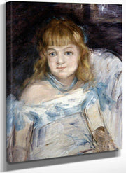 Little Girl In An Armchair By  Manet Edouard Fine Art Print