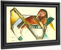 Little Horse In Dusky Pink By Franz Marc Fine Art Print