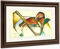 Little Horse In Dusky Pink By Franz Marc Fine Art Print