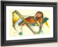 Little Horse In Dusky Pink By Franz Marc Fine Art Print