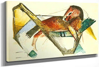 Little Horse In Dusky Pink By Franz Marc Fine Art Print