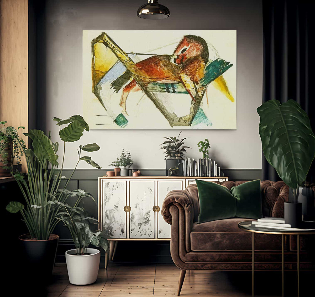 Little Horse In Dusky Pink By Franz Marc Fine Art Print