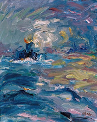 Little Steamer Painting Emil Nolde Canvas Art Fine Art Print