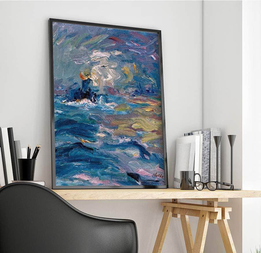 Little Steamer Painting Emil Nolde Canvas Art Fine Art Print