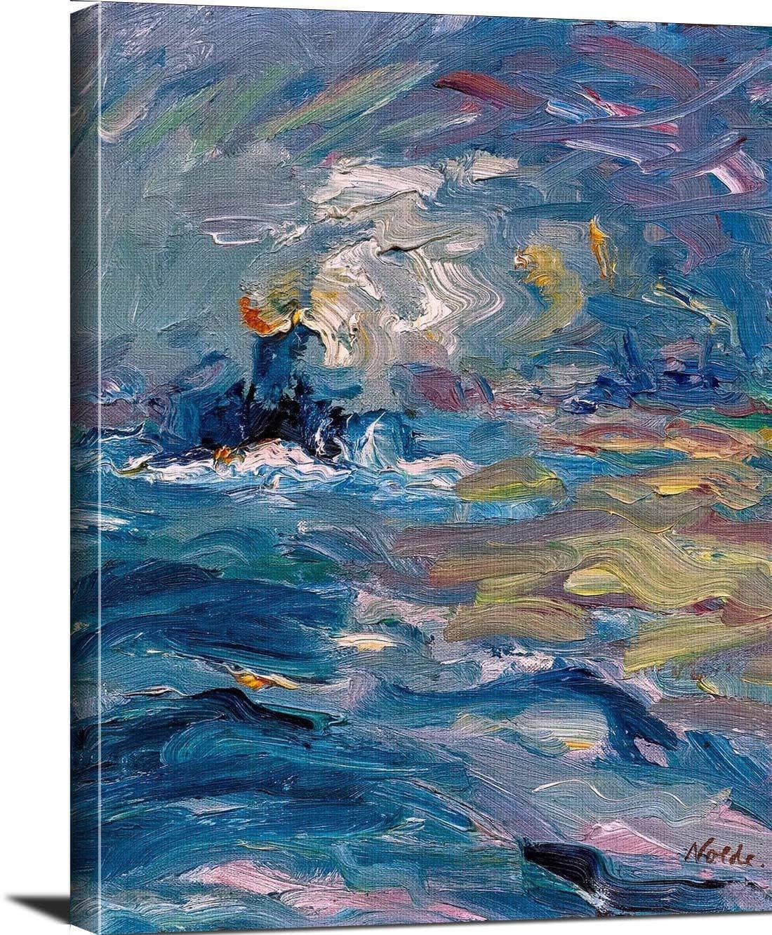 Little Steamer Painting Emil Nolde Canvas Art Fine Art Print