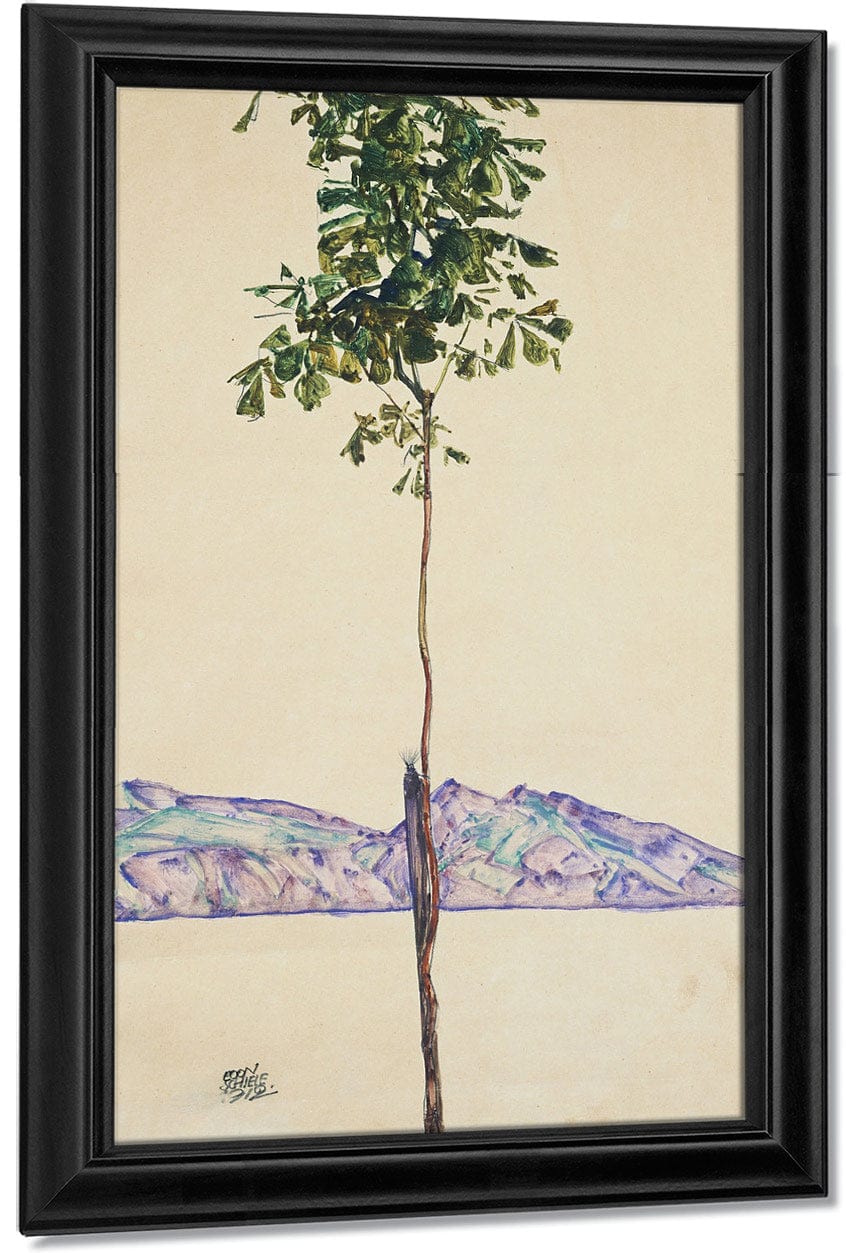 Little Tree (Chestnut Tree At Lake Constance) By Egon Schiele Fine Art Print
