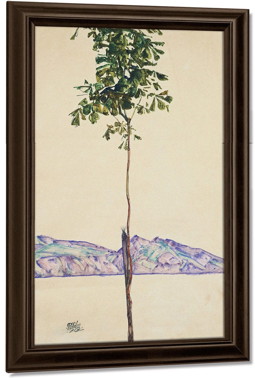 Little Tree (Chestnut Tree At Lake Constance) By Egon Schiele Fine Art Print