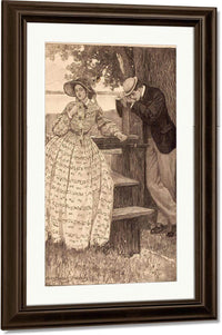 Little Women Story Illustration By Alice Barber Stephens Fine Art Print