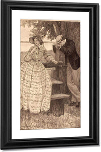 Little Women Story Illustration By Alice Barber Stephens Fine Art Print