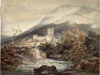 Llanthony Abbey Monmouthshire By Joseph Mallord William Turner Fine Art Print