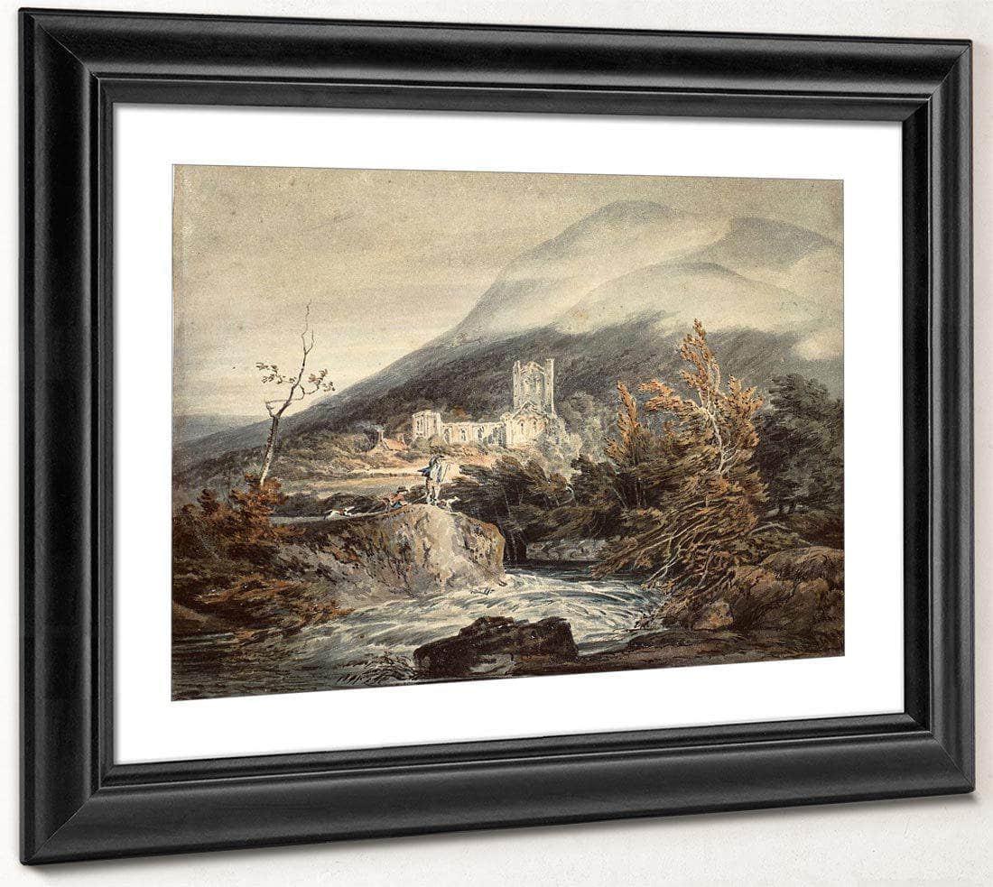 Llanthony Abbey Monmouthshire By Joseph Mallord William Turner Fine Art Print
