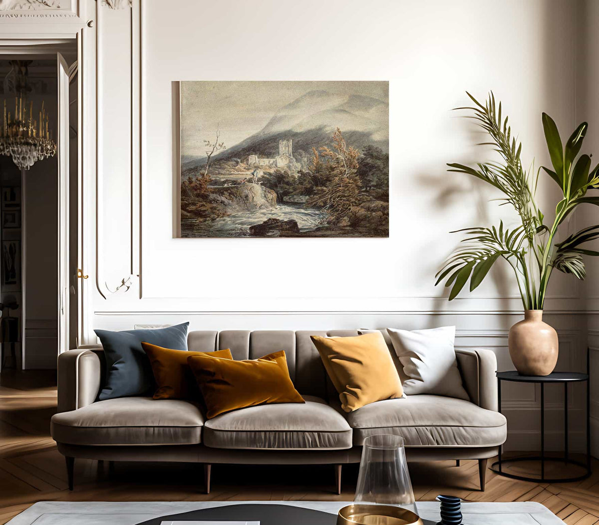 Llanthony Abbey Monmouthshire By Joseph Mallord William Turner Fine Art Print