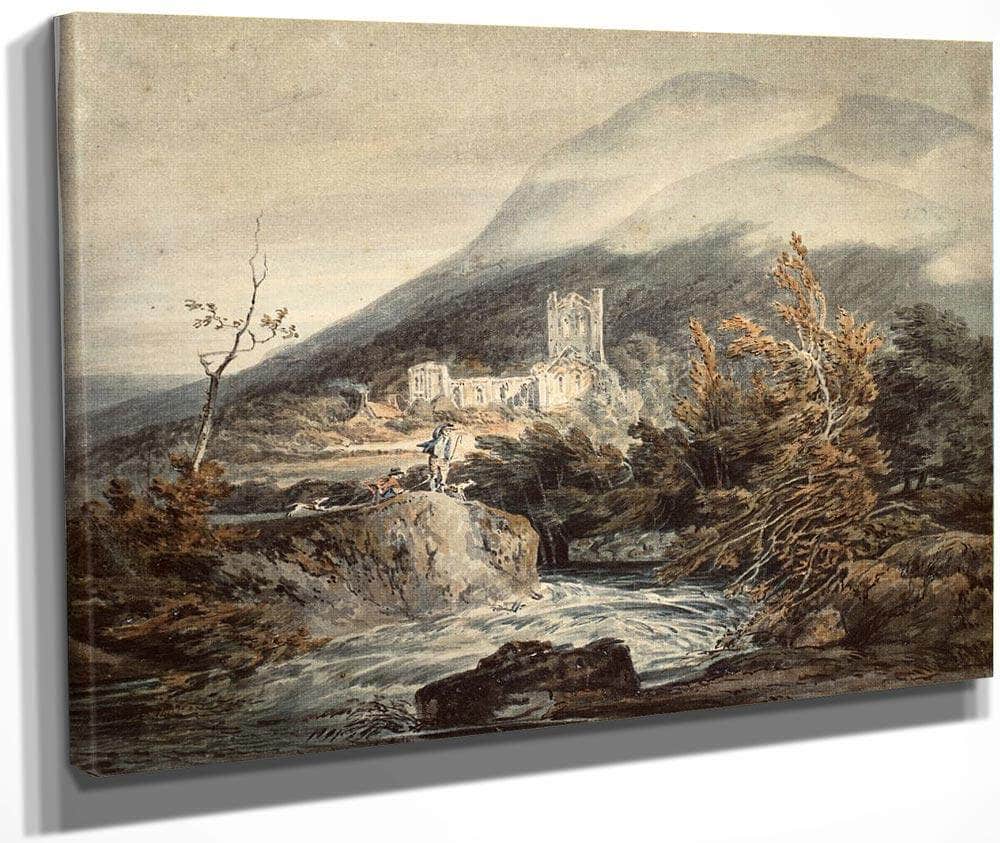 Llanthony Abbey Monmouthshire By Joseph Mallord William Turner Fine Art Print