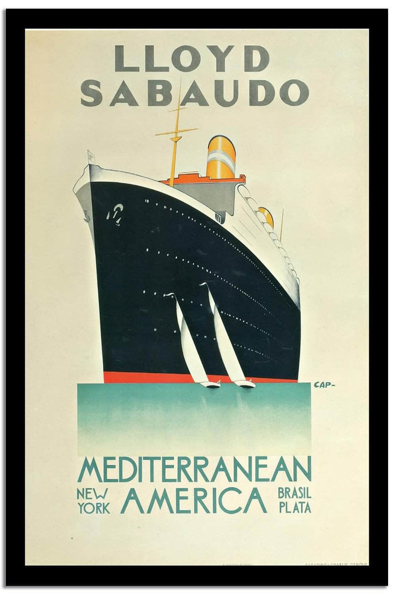 Lloyd Sabaudo  Vintage Poster Fine Art Print