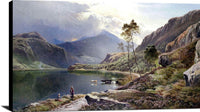 Llyn Y Ddinas, North Wales Painting Sidney Richard Percy Canvas Art Fine Art Print