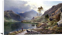 Llyn Y Ddinas, North Wales Painting Sidney Richard Percy Canvas Art Fine Art Print