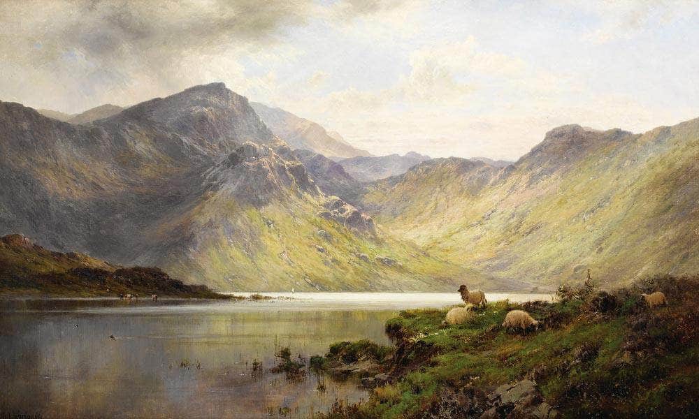 Loch Lomond And Loch Katrine By Alfred De Breanski Fine Art Print