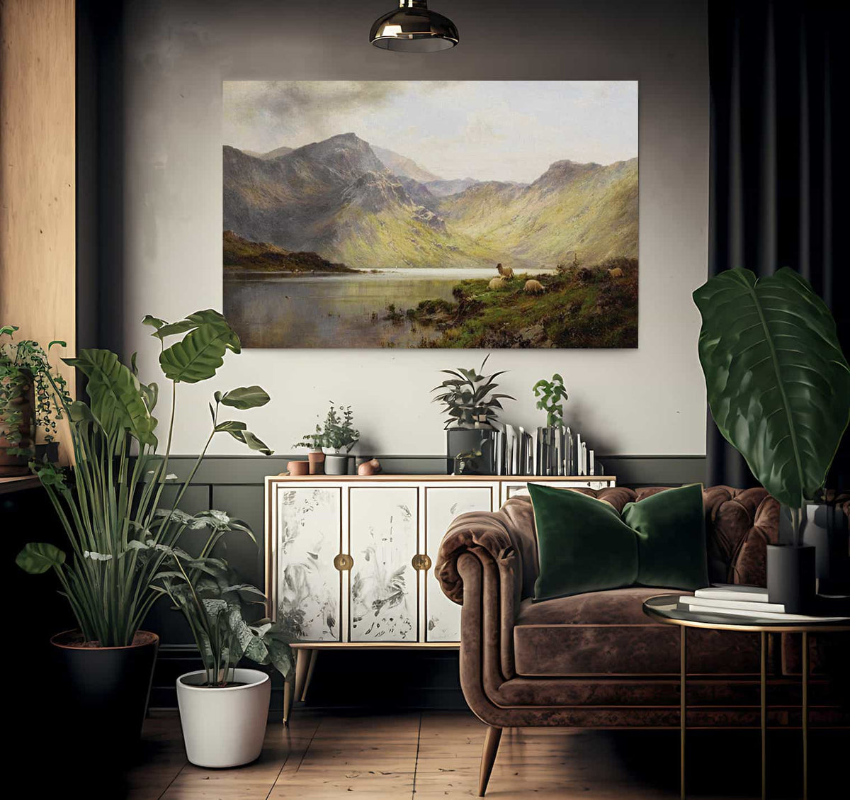 Loch Lomond And Loch Katrine By Alfred De Breanski Fine Art Print